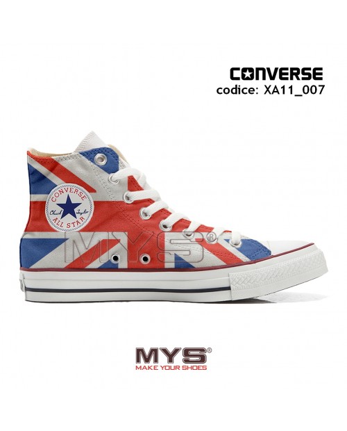 XA11_007 - Converse ALL STAR HIGH CUSTOMIZED English Flag